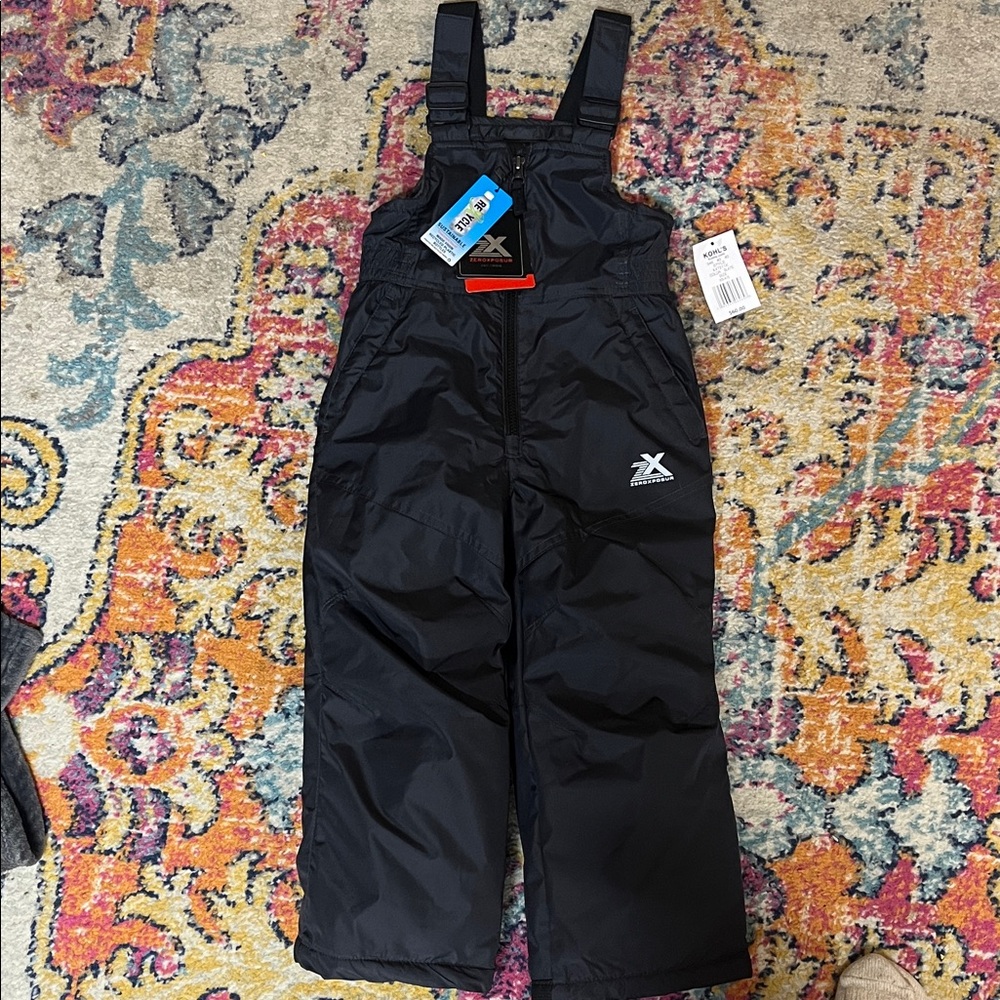 ZeroXposur Black Kids Overalls